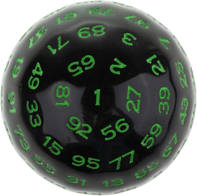 klarako 100 Polyhedral Toys Multi Sided Acrylic Table Board Game Playing Games , Green - Image 2