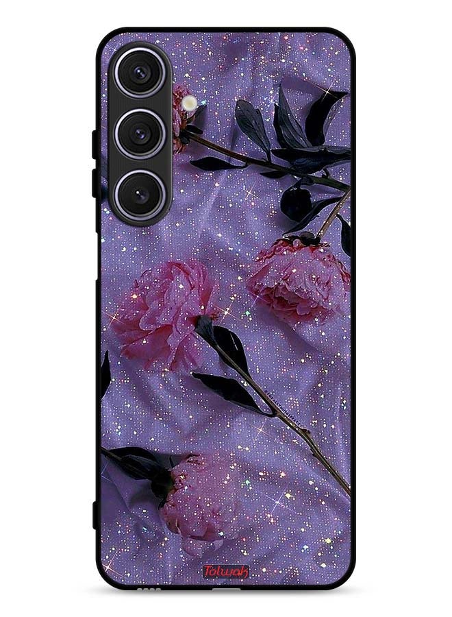 Tolwak Samsung Galaxy A17 Protective Case Cover Glitter Roses