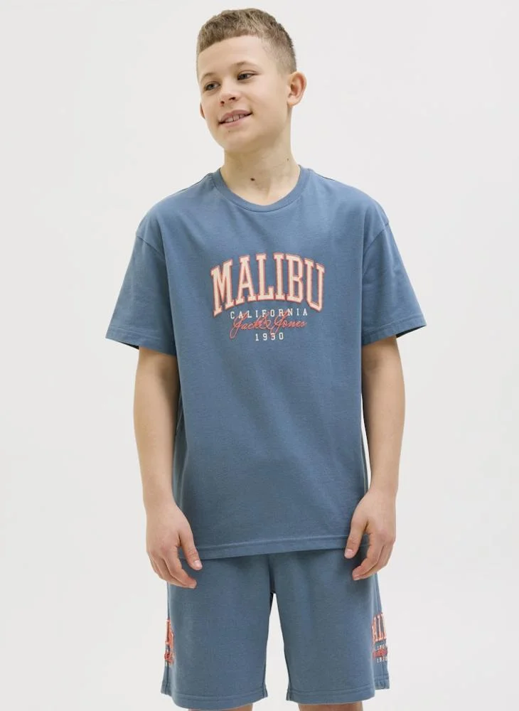 Jack & Jones Junior Kids Logo Crew Neck T-Shirt