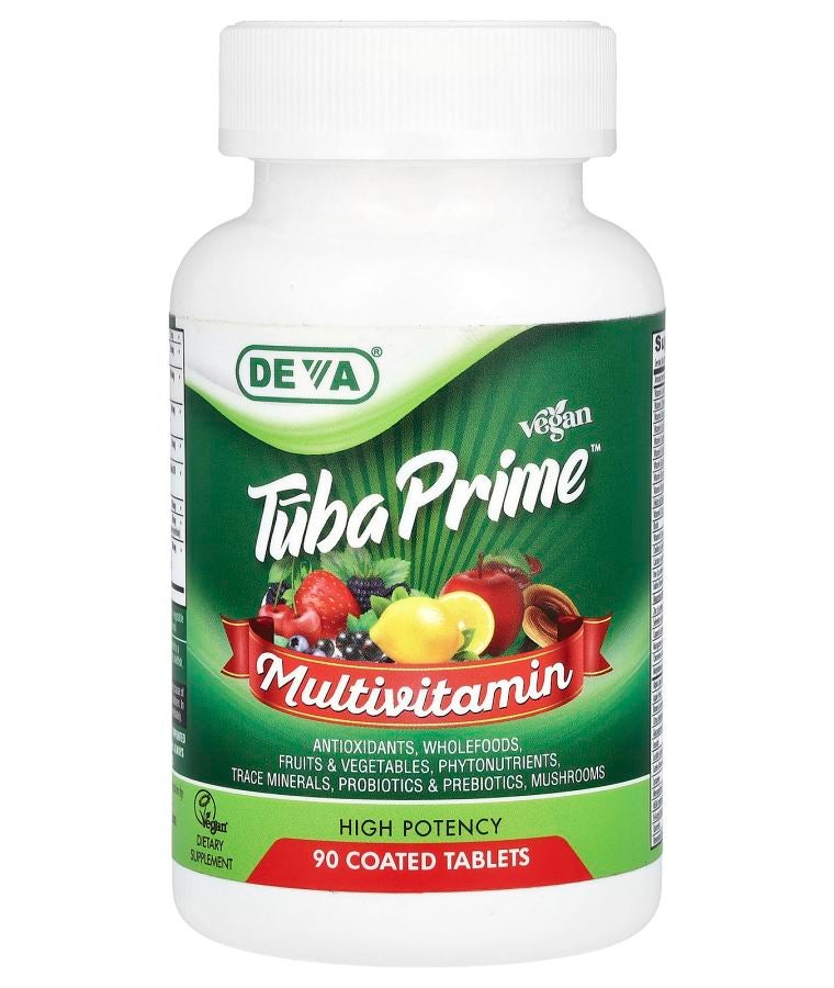 Deva Vegan Tuba Prime® Multivitamin High Potency 90 Coated Tablets