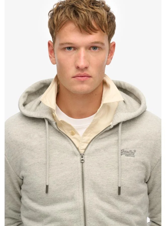 Superdry Essential Logo Half Brushed Zip Hoodie