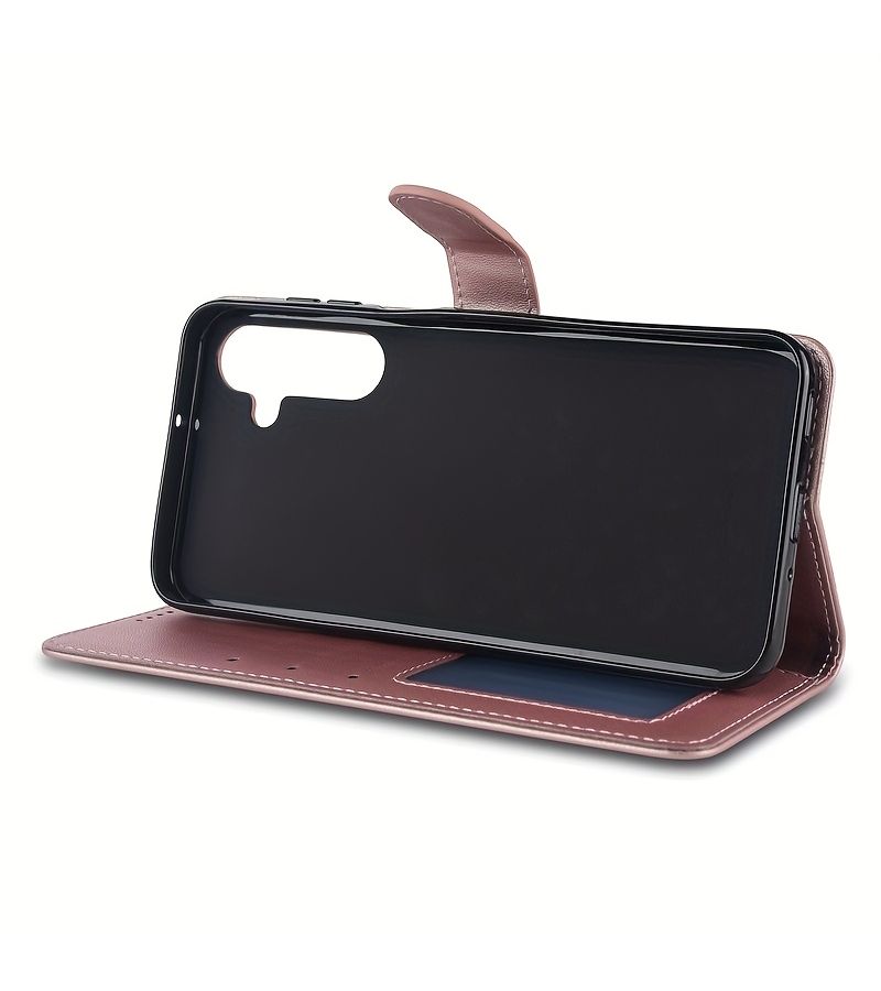 حافظة هاتف محفظة من الجلد الصناعي باللون الأرجواني الفاتح لهاتف Galaxy S20 Plus 5G - Image 3