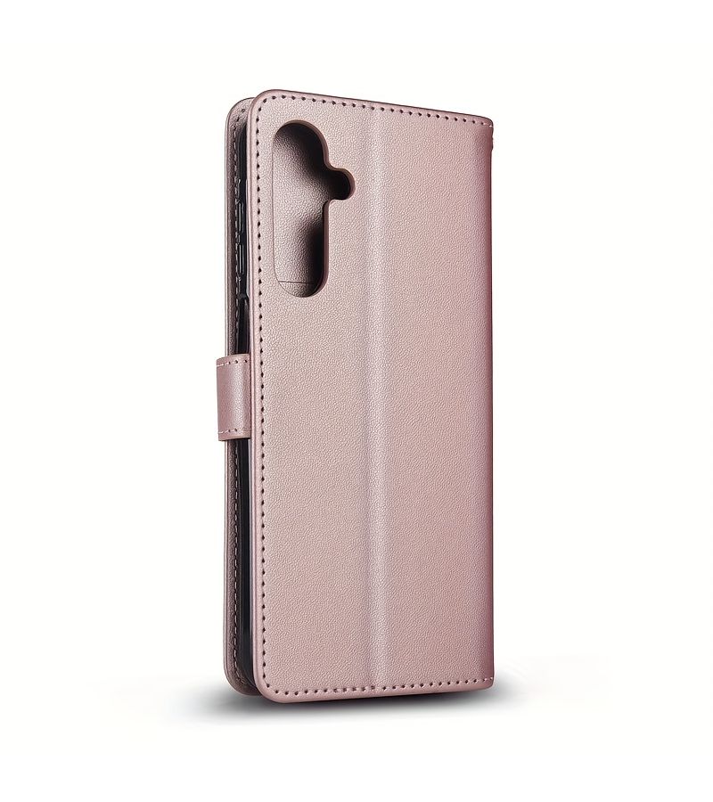 حافظة هاتف محفظة من الجلد الصناعي باللون الأرجواني الفاتح لهاتف Galaxy S20 Plus 5G - Image 5