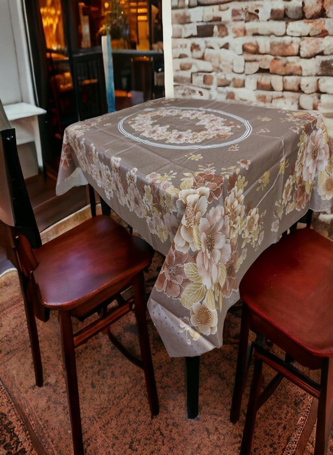 Mopak Decor غطاء طاولة مستطيل ثلاثي الأبعاد من موباك ديكور، مقاس صغير، مناسب لشخصين إلى أربعة أشخاص، 36 × 54، غطاء مطبوع بدون دانتيل - (ياسمين بني) - Image 4