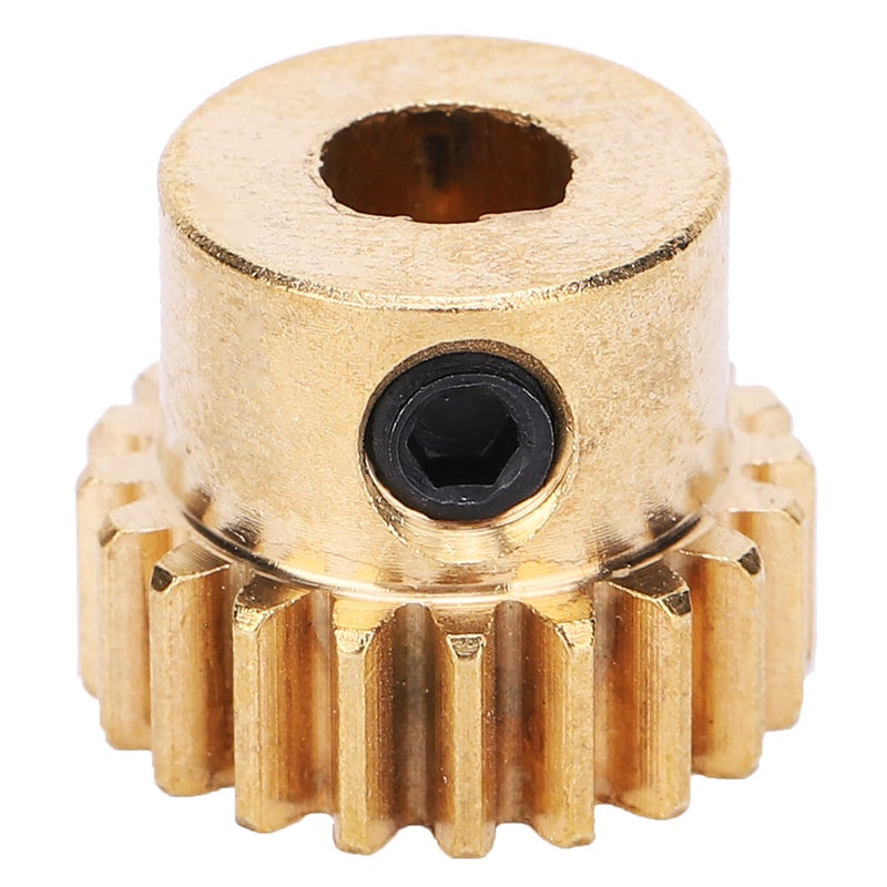 4301-0006-0020 Brass Gear Replacement 20 Teeth 6mm D-Bore 0.8 MOD for Industrial Robot - Image 1
