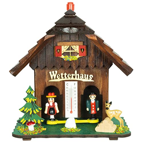 Trenkle German Black Forest Weather House TU 73 Dunkel - Image 1