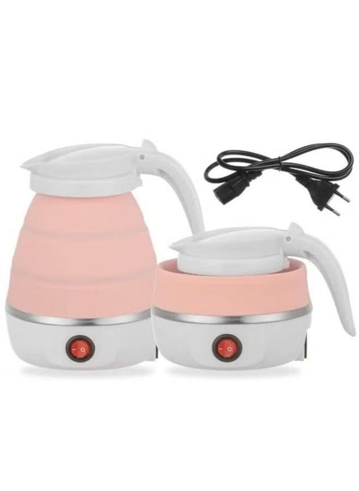 Sacchi Travel Folding Electric Kettle Portable Silicone Collapsible Kettle 220V 600ML for Most Travel and Home & Office Use (Tea Coffee Hot Water)  - Image 1