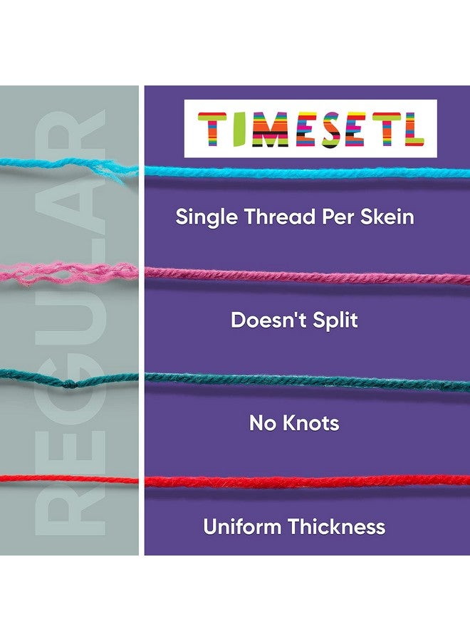 TIMESETL TIMESETL Acrylic Wool Yarn Randomly Send Multicolored For Crochet And Knitting. 6 Pcs, 90 Gram - Image 3