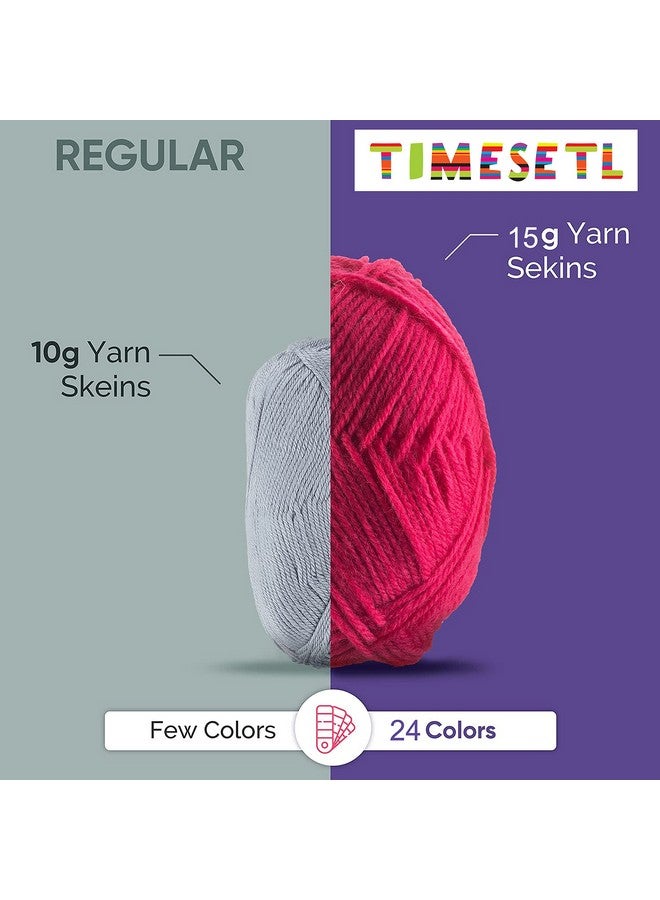 TIMESETL TIMESETL Acrylic Wool Yarn Randomly Send Multicolored For Crochet And Knitting. 6 Pcs, 90 Gram - Image 4