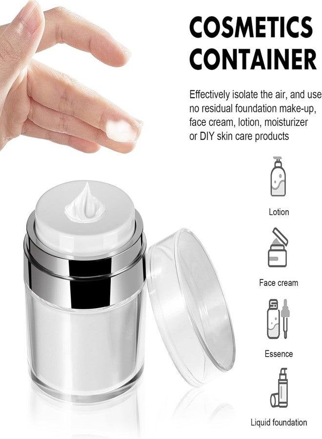 Elvana Travel Cream Dispenser Bottle for Toiletries 1pcs-50ML,Leak-Proof Refillable Airless Cosmetic Container with Pump for Thick Moisturizer Cream,Body Lotion,Skincare, Vacuum Bottle Dispenser - Image 4