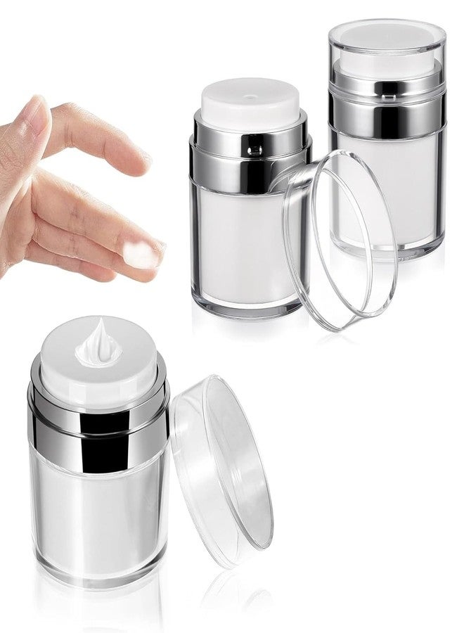 Elvana Travel Cream Dispenser Bottle for Toiletries 1pcs-50ML,Leak-Proof Refillable Airless Cosmetic Container with Pump for Thick Moisturizer Cream,Body Lotion,Skincare, Vacuum Bottle Dispenser - Image 1