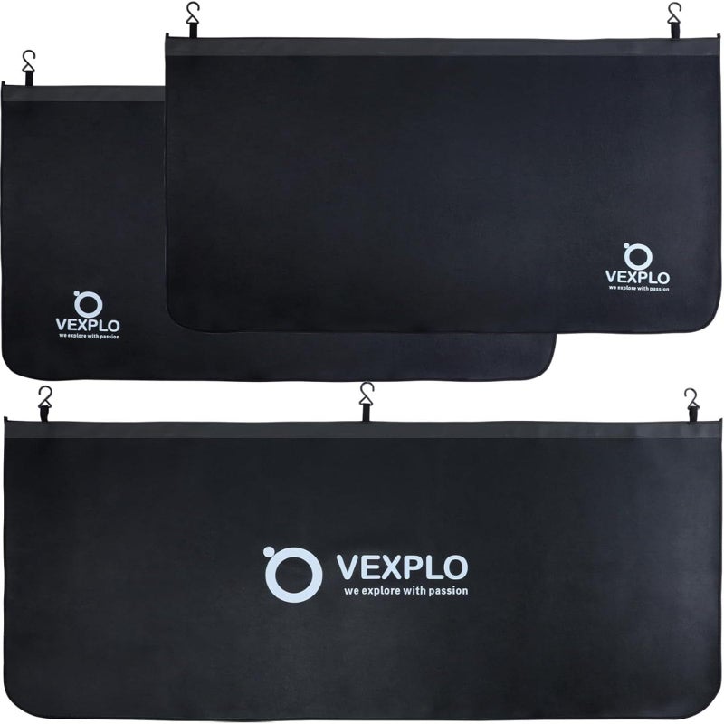 Vexplo Thick Magnetic Fender Covers for Mechanics 3 PCS DualLayer Car Fender Cover with 25 Stronger Magnets 7 Hooks Large Size Universal Fit for Sedans Trucks RV and SUVs