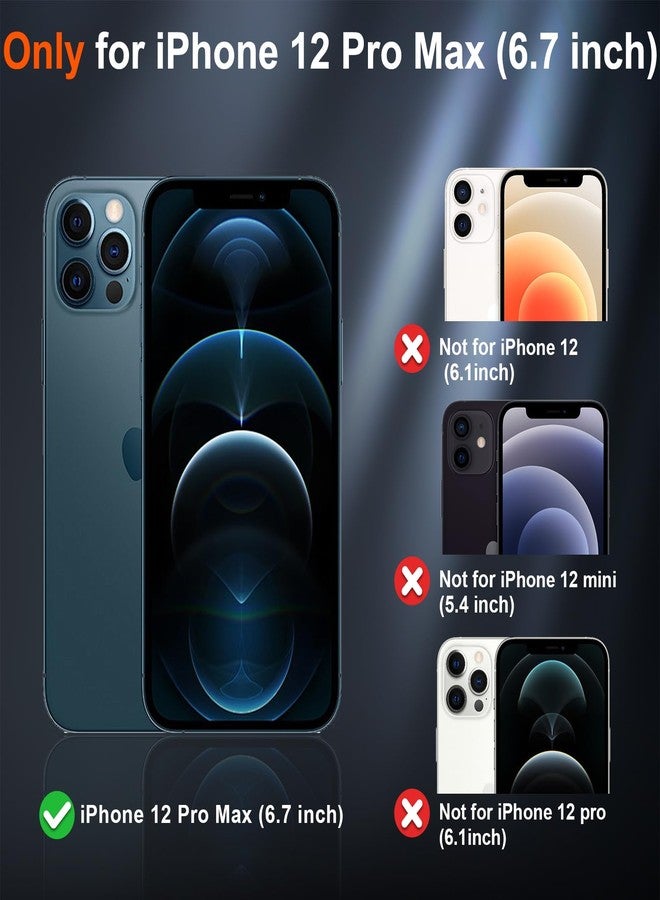 استلق جراب SUPFINE المغناطيسي لهاتف iPhone 12 Pro Max (متوافق مع MagSafe) (حماية فائقة ضد السقوط بمعايير عسكرية) جراب نحيف شفاف غير لامع مقاوم للصدمات ومضاد لبصمات الأصابع، أحمر - Image 2