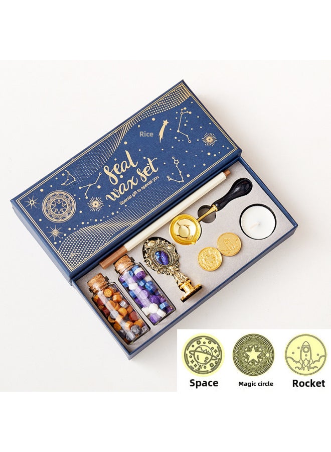 BLOT Fire Paint Seal Full Set Of Source Manufacturers Envelope Sealing Wax Creative Star Fire Paint Wax Grain Set - Image 1