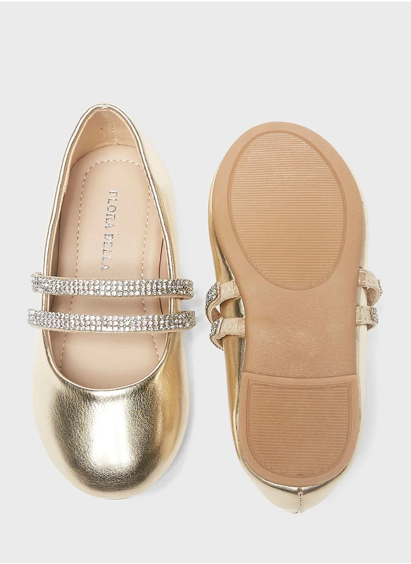 فلورا بيلا Kids Slip On Ballerinas