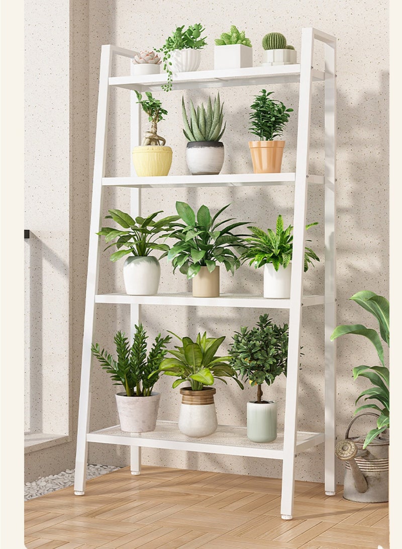 حياة جيدة 4 طبقات سلم معدني رفوف الكتب رفوف المطبخ الخبز رفوف خزانة خزانة المنزل رفوف الميكروويف غرفة المعيشة مطبخ سهلة التجميع - Image 3