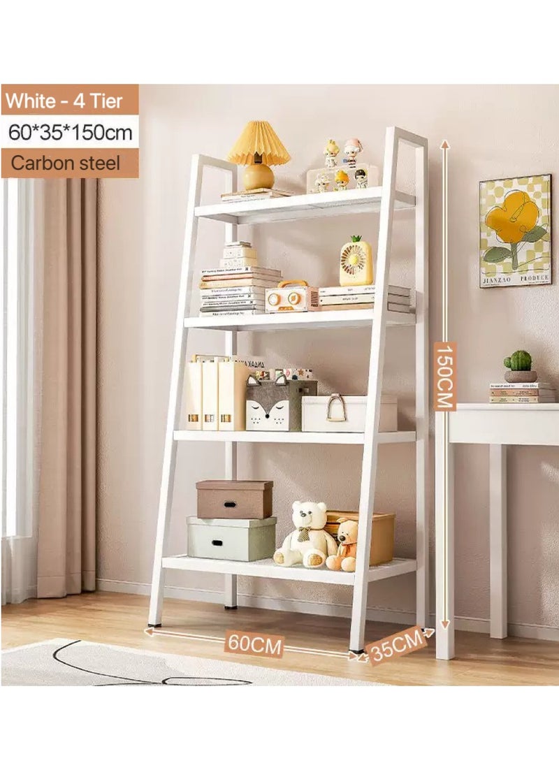 حياة جيدة 4 طبقات سلم معدني رفوف الكتب رفوف المطبخ الخبز رفوف خزانة خزانة المنزل رفوف الميكروويف غرفة المعيشة مطبخ سهلة التجميع - Image 4