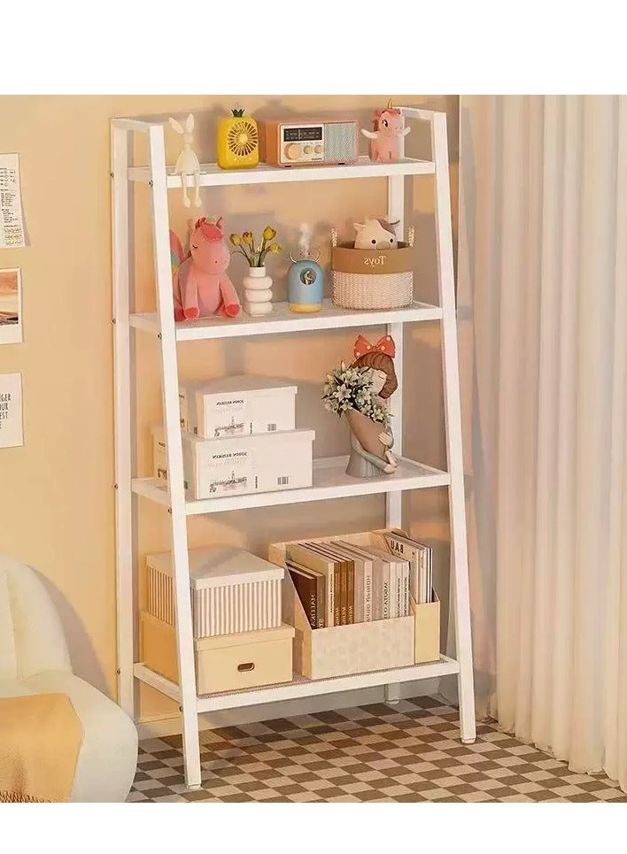 حياة جيدة 4 طبقات سلم معدني رفوف الكتب رفوف المطبخ الخبز رفوف خزانة خزانة المنزل رفوف الميكروويف غرفة المعيشة مطبخ سهلة التجميع - Image 2