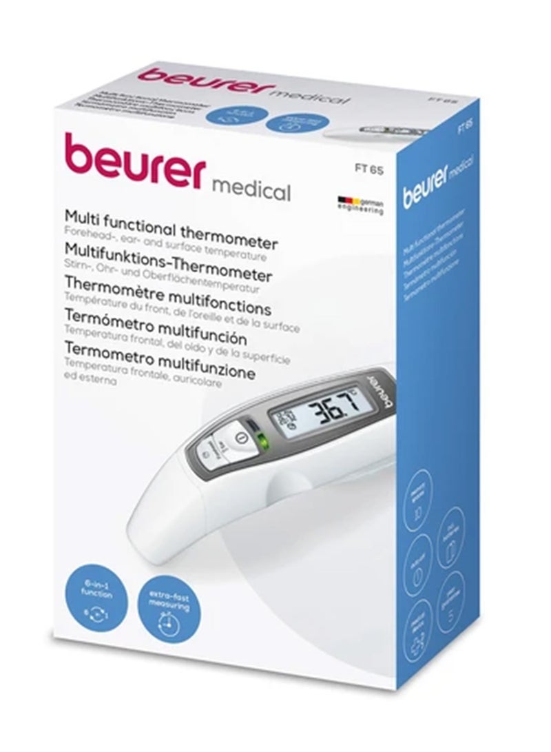 Beurer, FT65 Ear & Forehead Thermometer No Protective Caps Required - 1 Device - Image 1