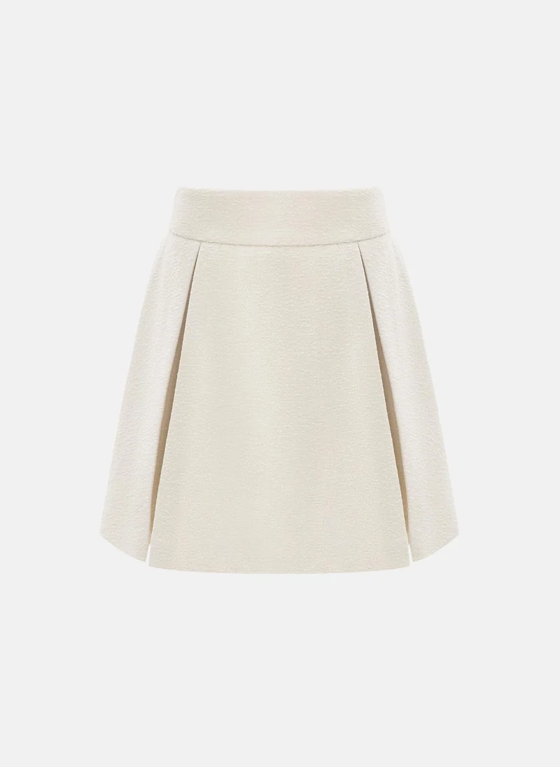 Lichi Flared mini skirt with pleats on the sides