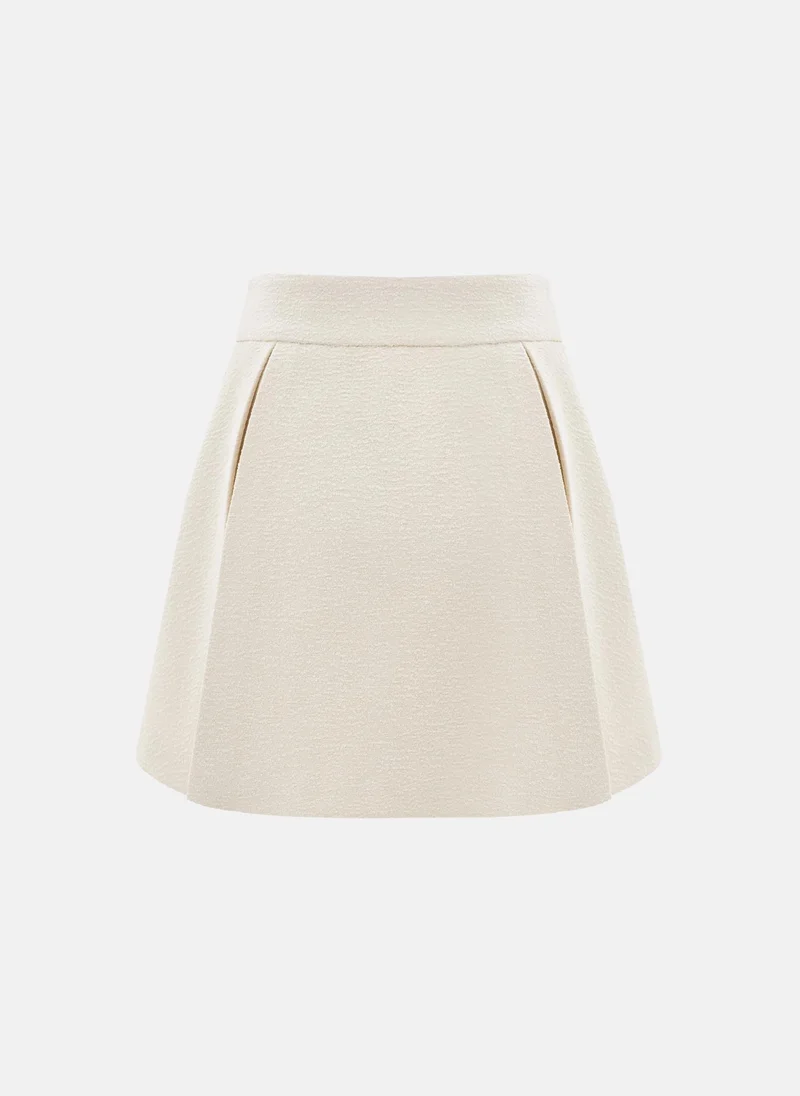 Lichi  Flared mini skirt with pleats on the sides for Women | Best Price UAE
