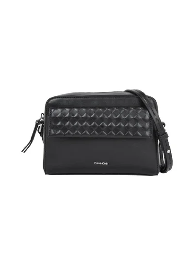 CALVIN KLEIN Women's Mini Quilted Crossover Bag - Polyester, Black