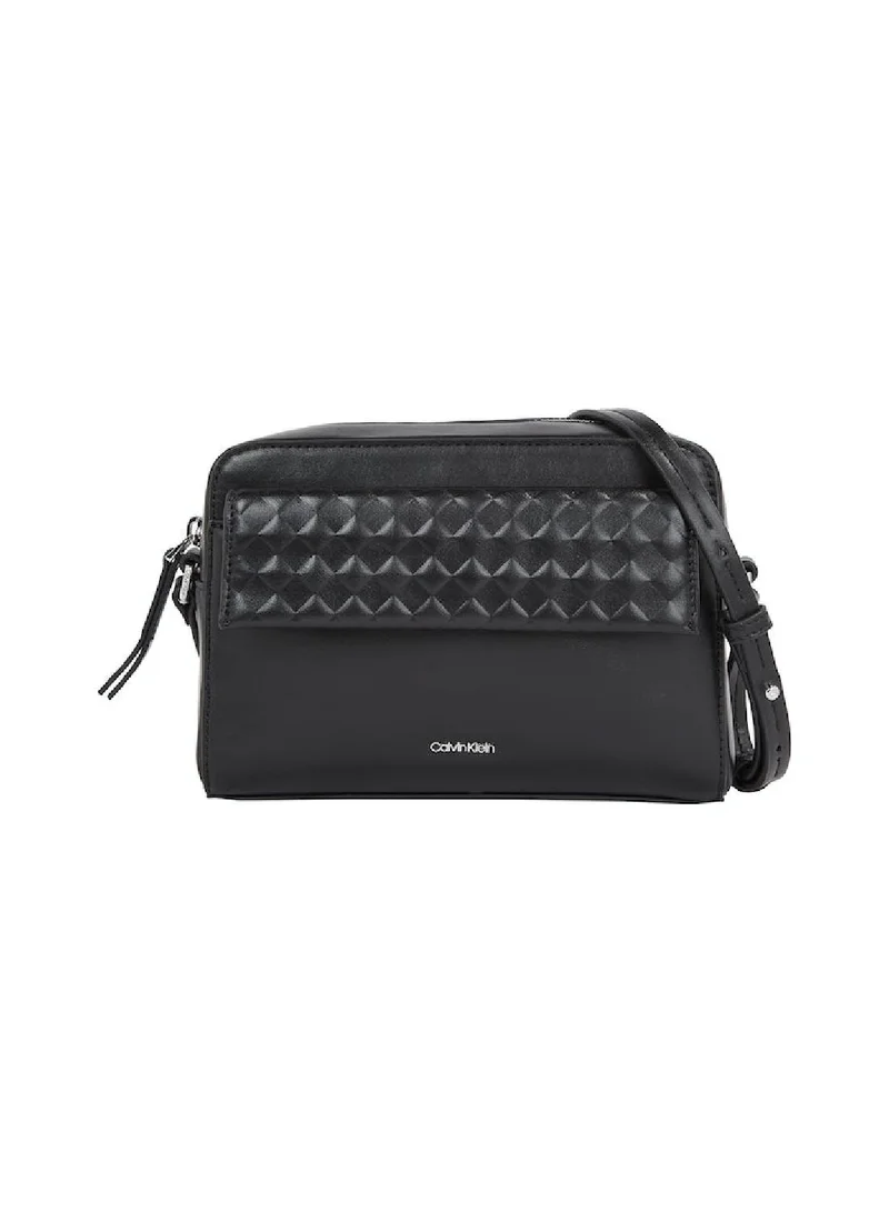 CALVIN KLEIN Women's Mini Quilted Crossover Bag - Polyester, Black