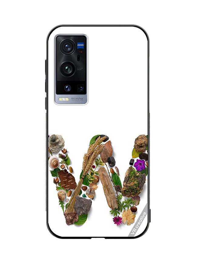 VR CREATIVE Protective Case Cover For Vivo X60 Pro Plus Alphabet W Design Multicolour - Image 1