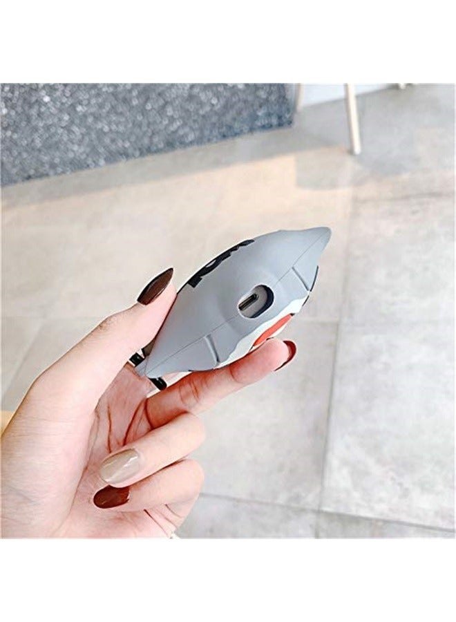 Soft Silicone Cute AirPod Case Cover for Apple with Keychain Tom Grey Color Anime 3D Cartoon Adorable Lovely Funny Kids Teens - Image 4