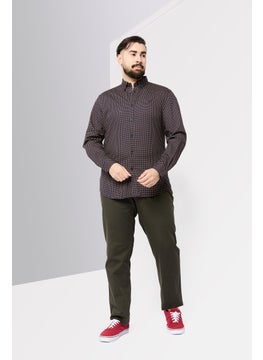 Harmont & Blaine Men Narrow Fit Embroidered Logo Long Sleeve Casual Shirt, Multicolor  - Image 2