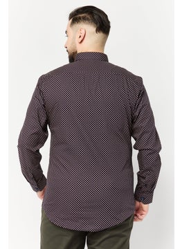 Harmont & Blaine Men Narrow Fit Embroidered Logo Long Sleeve Casual Shirt, Multicolor  - Image 4