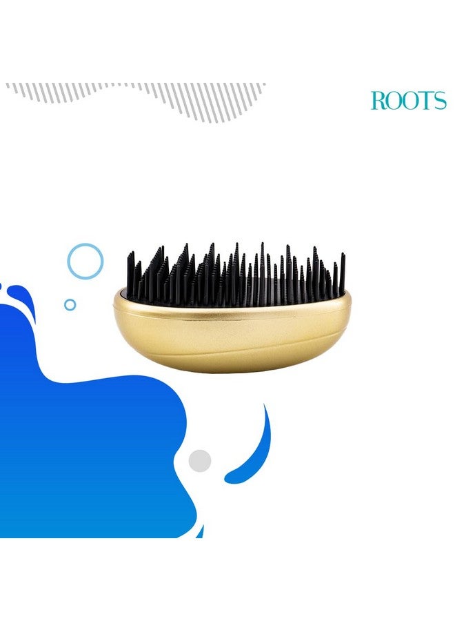 روتس فرشاة زيروتانجل للشعر الرطب والجاف؛ استخدام اليومي؛ الذهب (Rztd3G) - Image 3