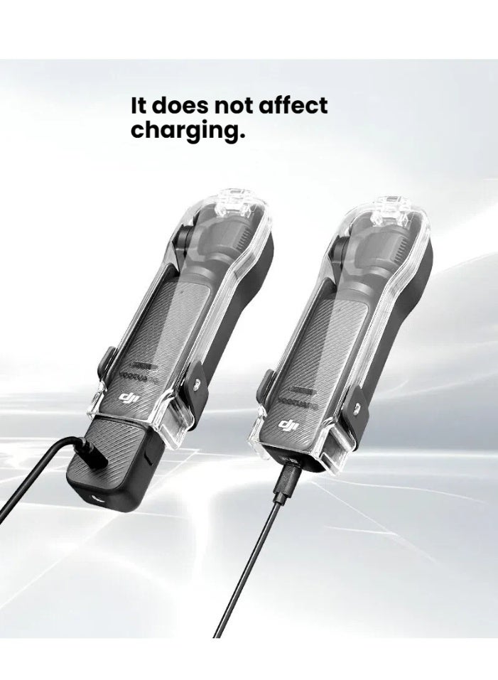 NIBEMINENT DJI OSMO Pocket 3 Accessory Kit, Clear Lid Protective Case Cover, Tempered Glass Screen Protector, Lens Protector - Image 2