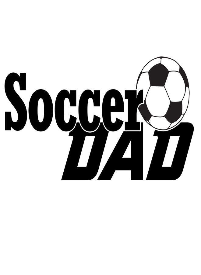Decal Serpent Soccer Dad Sports Vinyl 6 Inch Decal - [Black] - Image 2