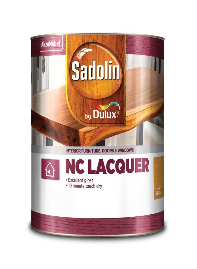 ديولكس ملمع خشب دولوكس سادولين إن سي، طلاء شفاف | طلاء خشب قابل للدهن بالفرشاة لجميع أنواع الخشب | لمعان غني وسريع الجفاف، 4 لترات - Image 1