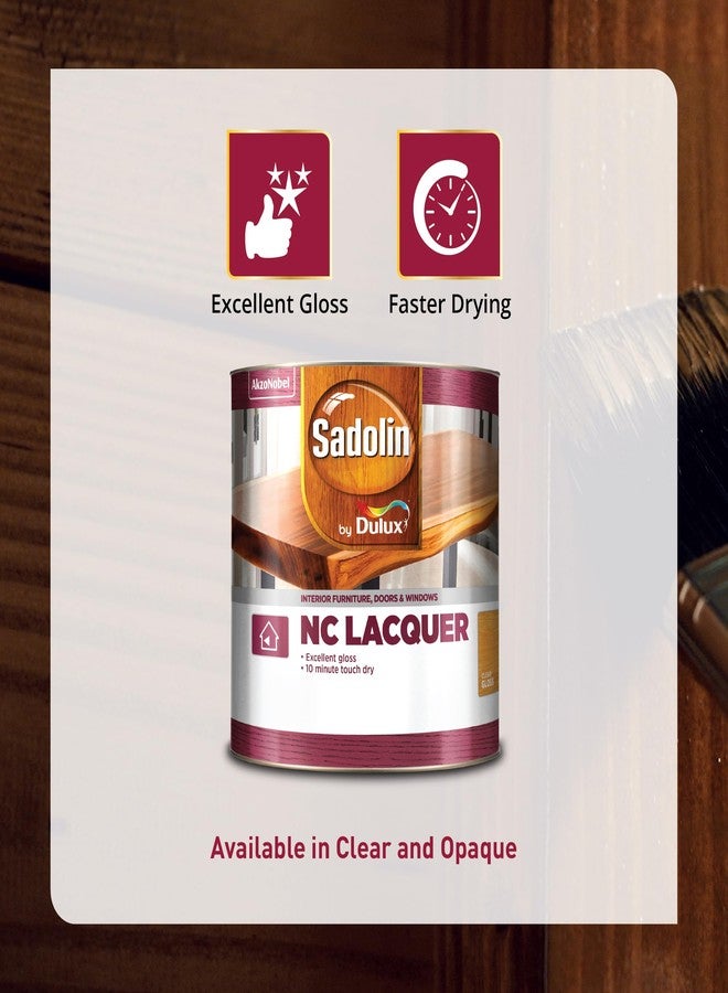 ديولكس ملمع خشب دولوكس سادولين إن سي، طلاء شفاف | طلاء خشب قابل للدهن بالفرشاة لجميع أنواع الخشب | لمعان غني وسريع الجفاف، 4 لترات - Image 2