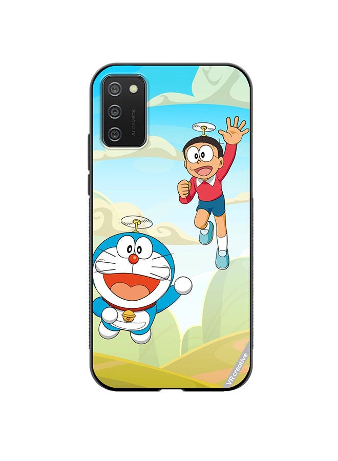 VR CREATIVE Protective Case Cover For Samsung Galaxy A02s Dorami Design Multicolour - Image 1