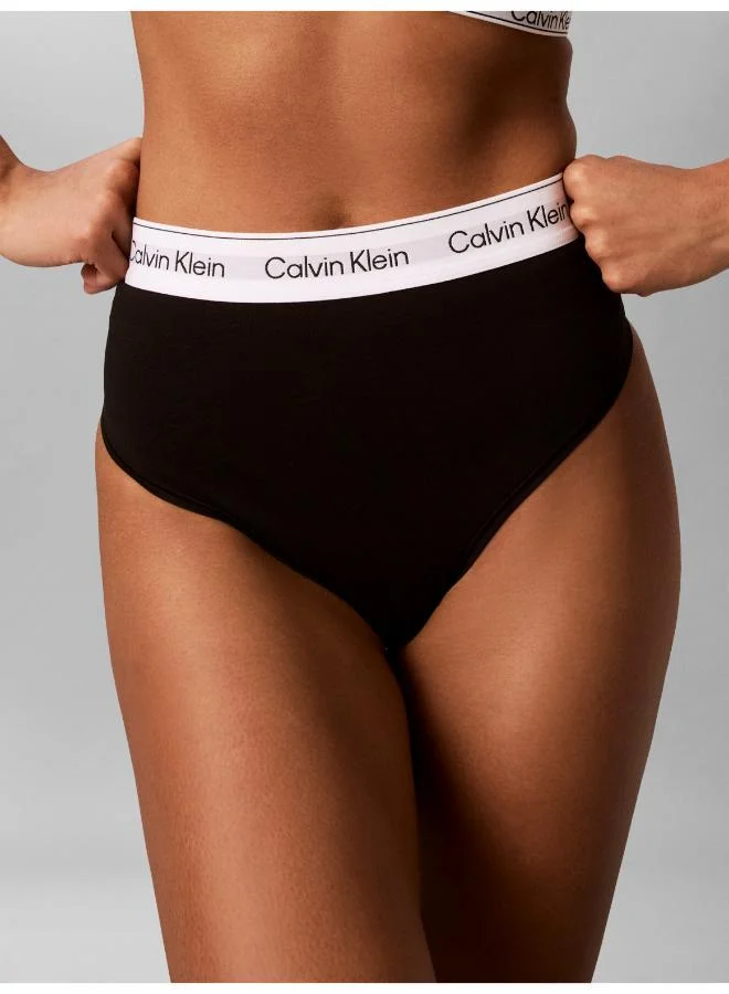 Calvin Klein Black Icon Cotton Modal Shapewear Thong for Women | Best Price UAE