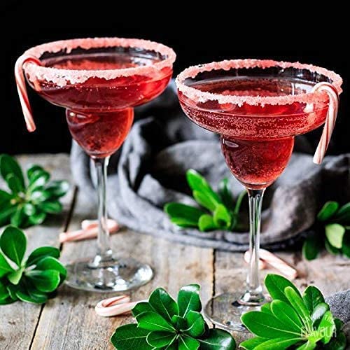 VISMII VISMII Margarita Glass Cocktail Crystal Clear Glasses Cocktail GlassSteam Less Wine Glass Mocktail Martini Wine Whiskey for Home Restaurant and Party Set of 6  - Image 4