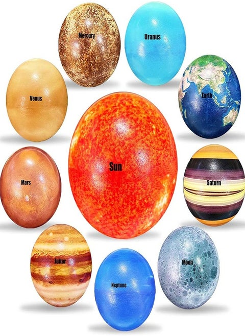 10pcs Planet Solar System Stress Ball