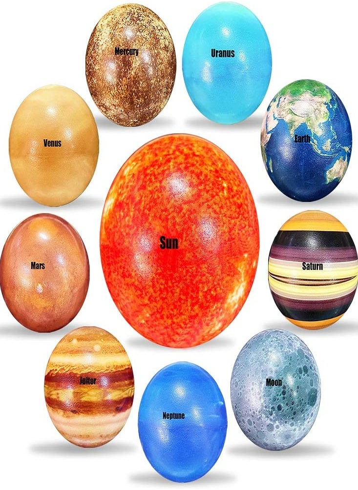 Oasisgalore - 10pcs Planet Solar System Stress Ball - Image 1
