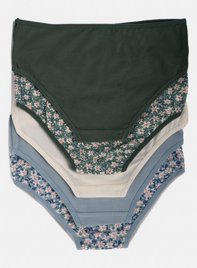 Carina Pack of 5 Colored Brief Panties - Image 3