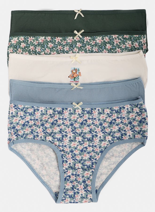 Carina Pack of 5 Colored Brief Panties - Image 1
