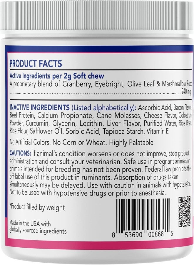 ANGELS' EYES Natural Tear Stain Prevention Soft Chews for Dogs | Beef Flavor| for All Breeds | No Wheat No Corn | Daily Supplement | Proprietary Formula | 90ct - Image 4