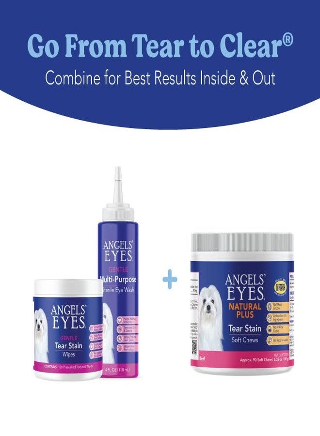 ANGELS' EYES Natural Tear Stain Prevention Soft Chews for Dogs | Beef Flavor| for All Breeds | No Wheat No Corn | Daily Supplement | Proprietary Formula | 90ct - Image 3