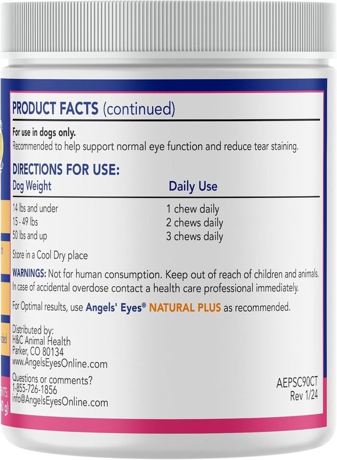 ANGELS' EYES Natural Tear Stain Prevention Soft Chews for Dogs | Beef Flavor| for All Breeds | No Wheat No Corn | Daily Supplement | Proprietary Formula | 90ct - Image 5