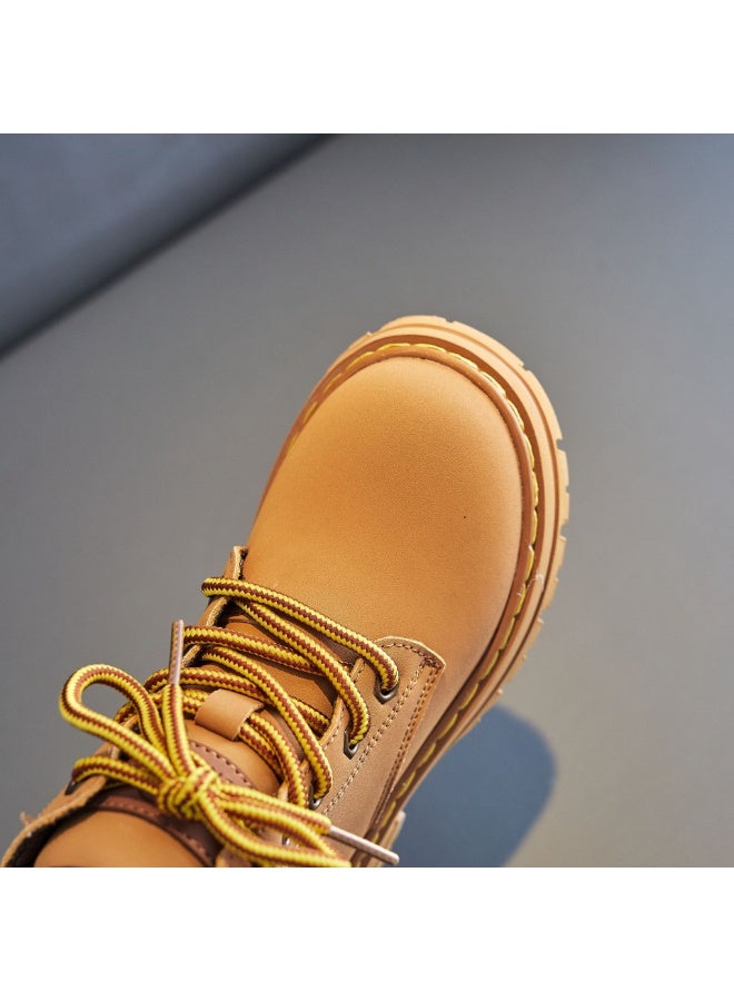 أولودينيز  حذاء بوت كلاسيكي للأطفال برباط وسحاب جانبي ونعل مطاطي مانع للانزلاق - Image 4