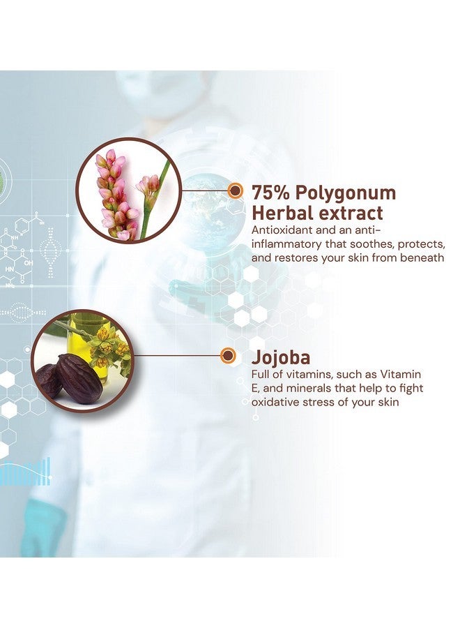 موراز كريم موراز العشبي النهاري للبشرة العادية إلى الدهنية - كريم وجه مضاد للشيخوخة خالٍ من البارابين ومعزز بالكولاجين للنساء مع مستخلص بوليغونوم بنسبة 75% وزيت الجوجوبا - كريم فيتامين هـ، 1.7 أونصة سائلة - Image 2