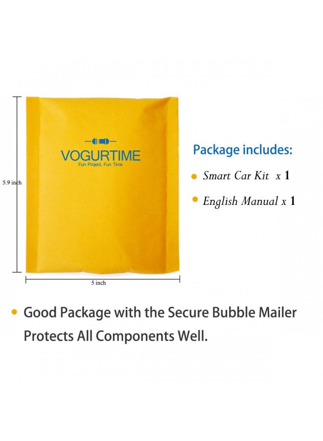 VOGURTIME Soldering Project kit Solder Learning Practice for School Electronic Education, Great Fun Gift for Electronics Hobbyists and Trainer (D2-5 Smart Car Kit) - Image 4