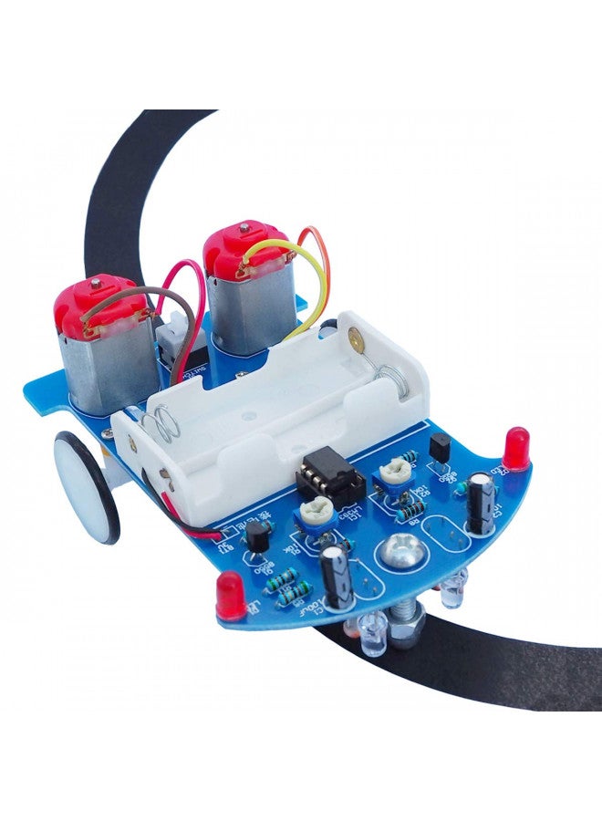 VOGURTIME Soldering Project kit Solder Learning Practice for School Electronic Education, Great Fun Gift for Electronics Hobbyists and Trainer (D2-5 Smart Car Kit) - Image 1